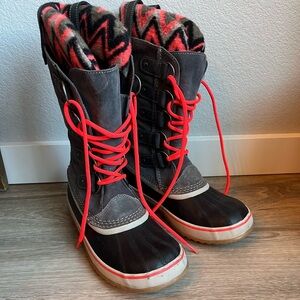 Sorel Womens Joan Of Arctic Knit II Rain Snow Waterproof Winter Boots